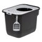 IRIS USA Top Entry Cat Litter Box with Litter Catching Lid, Privacy Walls and Scoop, Cat Pan